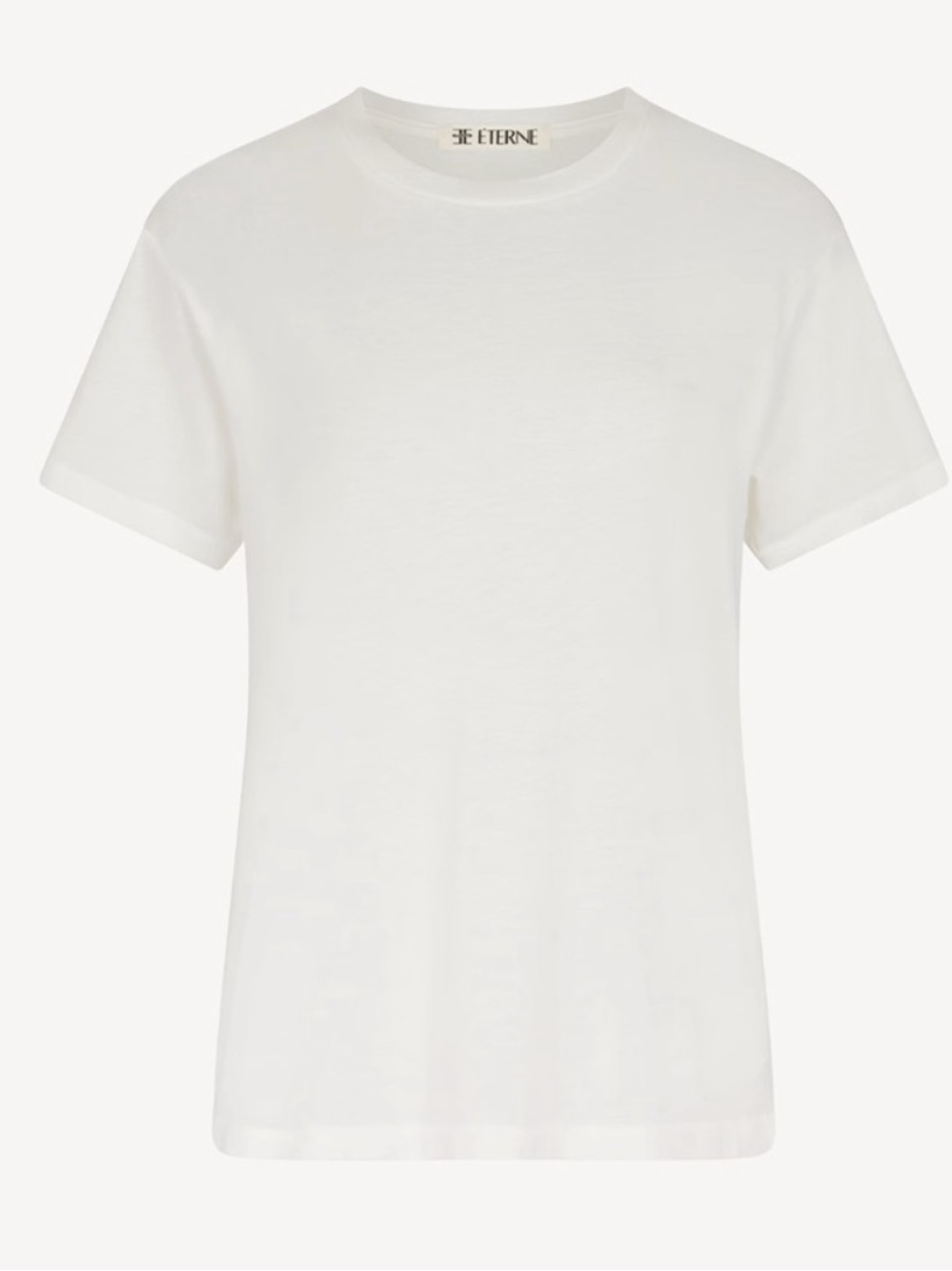 ETERNE revolve Short Sleeve white cotton blend Boyfriend T-Shirt tee Size Small